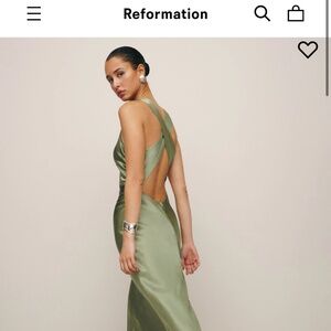 Reformation Satin Dress